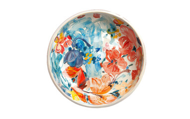 Serve Salads in Style with Bone China Salad Plate On Transparent Background.