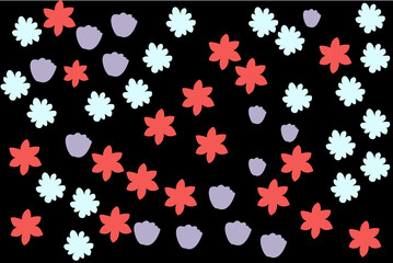 Flower background design .Abstract background design