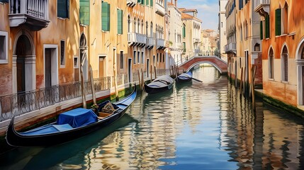 Fototapeta na wymiar Grand canal in Venice, Italy.