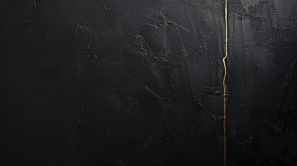 Dark Abstract Black Rough Painting With Gold Line Texture Wallpaper Background