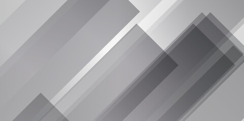 Fototapeta premium Abstract background with lines. Abstract minimal geometric white and gray light background design. white transparent material in triangle diamond and squares shapes in random geometric pattern.