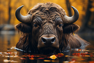 Buffalo in autumn
