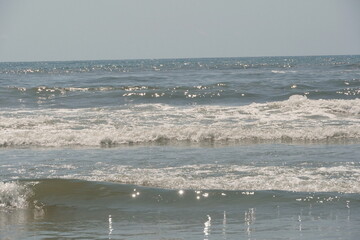 Ocean Breaking on the Beach