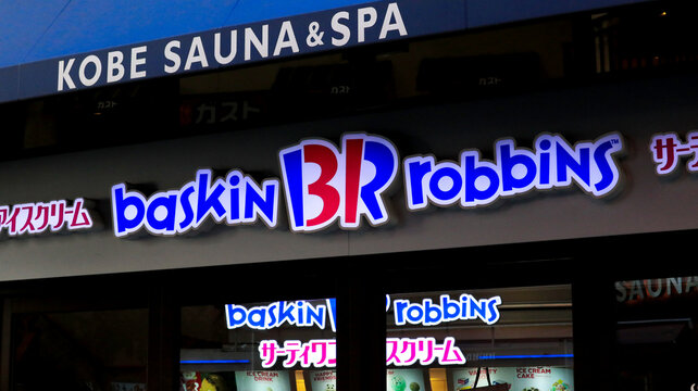 Baskin Robbins Ice cream shop at Sannomiya,Kobe,
Japan