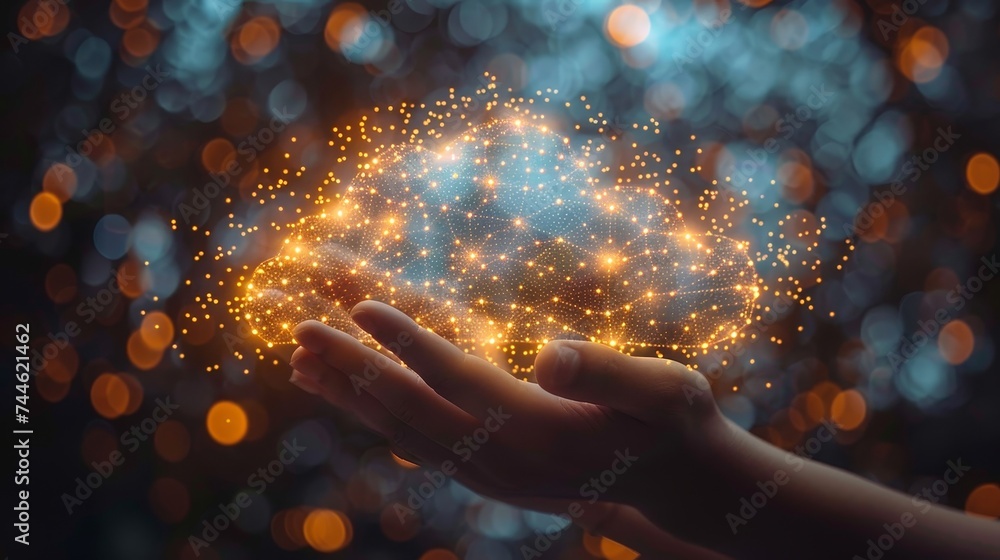 Poster cloud technology, cloud data transmission, and online data storage for business network confidential