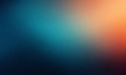 Abstract color gradient background grainy orange blue yellow white noise texture backdrop banner poster header cover design