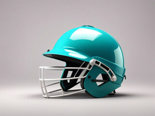 Fototapeta premium cricket helmet. colorful cricket helmet isolated on colorful background.