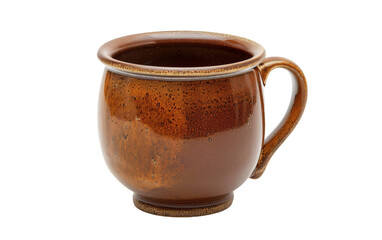 Savoring Moments with Ceramic Coffee Mug On Transparent Background.