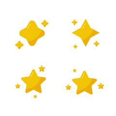 Stars icon. Sparkle star icons. Shine icons	