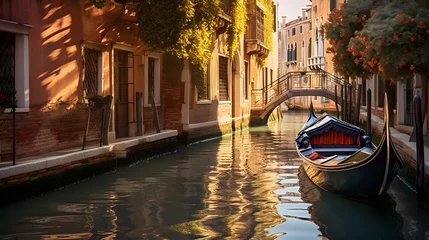 Outdoor-Kissen Beautiful view of a canal in Venice, Italy © I