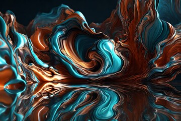 abstract background with waves