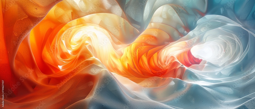 Aufkleber it's a mesmerizing 3d abstract multicolor visual