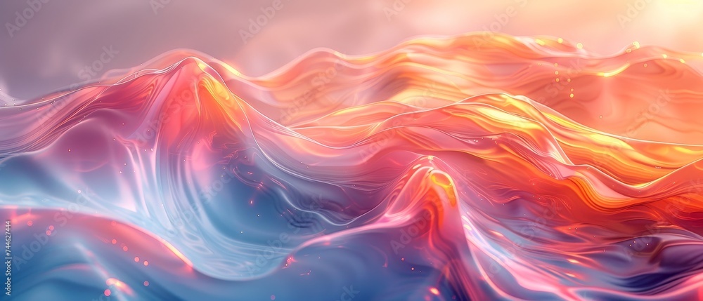 Aufkleber This 3D abstract multicolor visualization is mesmerizing