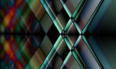 Fototapeta na wymiar Gradient background abstract metallic linear green mood series (1).