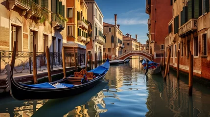 Foto auf Alu-Dibond Panoramic view of the Grand Canal in Venice, Italy. © I