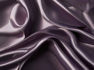 Purple textured silk fabric abstract background generative AI.
