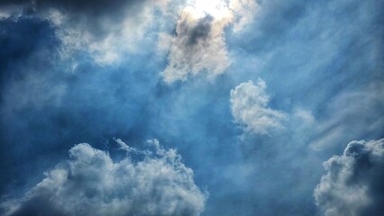 blue sky with clouds