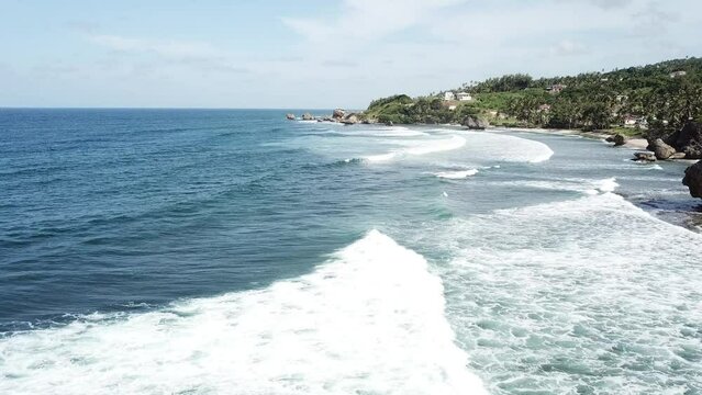 Bathsheba beach Barbados landscape waves 