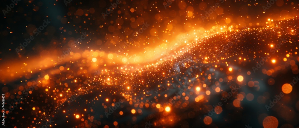 Poster background illustration of a technology network abstract
