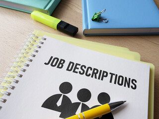 Job descriptions are shown using the text in the book