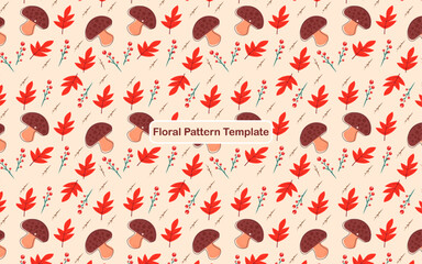 Floral pattern layout. Textile layout design. 