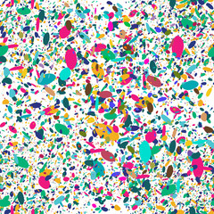 Fototapeta premium Seamless pattern with colorful splattered paint effect
