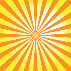Sunlight horizontal spiral background. Burst wallpaper. Vector illustration.