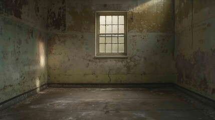 Fototapeta na wymiar Empty Prison Cell