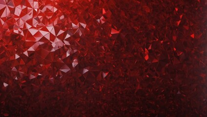 Ruby red polygon abstract background. 