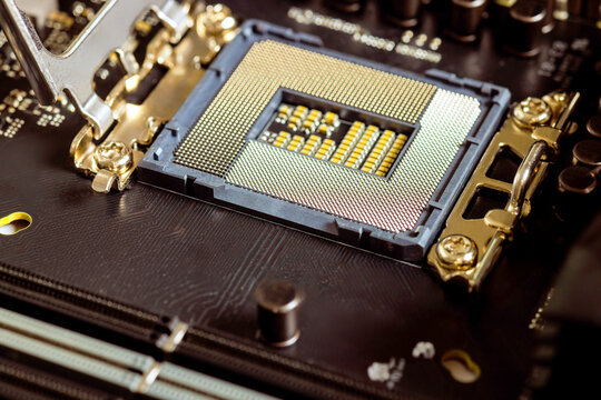 In case of PC motherboard of CPU connector socket must be repaired