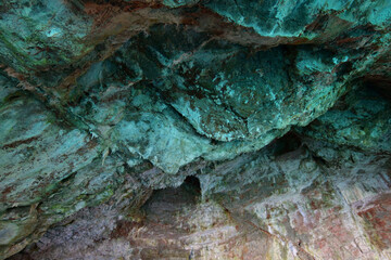 Blue Cave in Montenegro, the tourist attraction