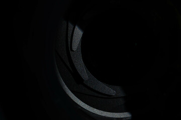 Detail of a camera lens iris