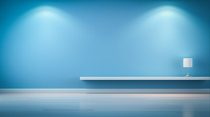 Blue Backdrop Modern Minimalism for Versatile Presentations and Graphic Design, Generative Ai