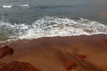 waves on the beach
