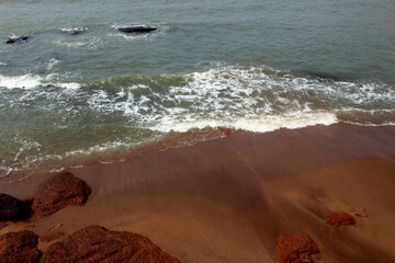 waves on the beach