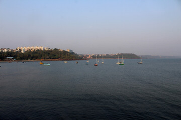 yachts in sea