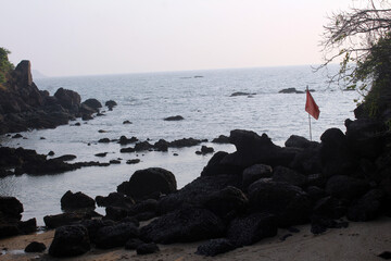beach and rocks
