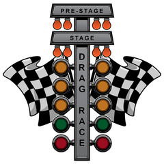 start light drag race