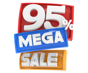 Mega Sale Up To 95 Off Offer Banner