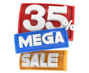 Mega Sale Up To 35 Off Offer Banner