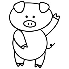 cartoon pig