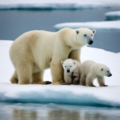 Fototapeta premium polar bear in the zoo
