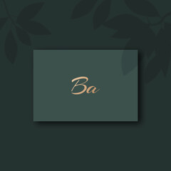 Ba logo design vector image