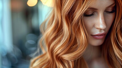 Indulge in our beauty services: expertise in dyeing long hair for women with beautiful hair.