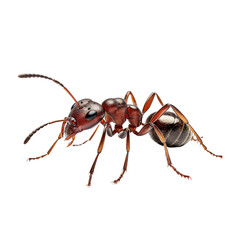 Ant isolated on transparent or white background