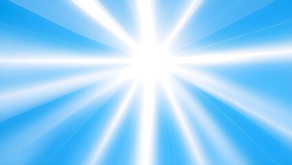 Obraz premium Abstract sunlight rays on blue background