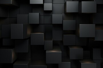 Abstract Black Squares design background