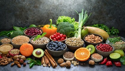 Healthy food vegan diet