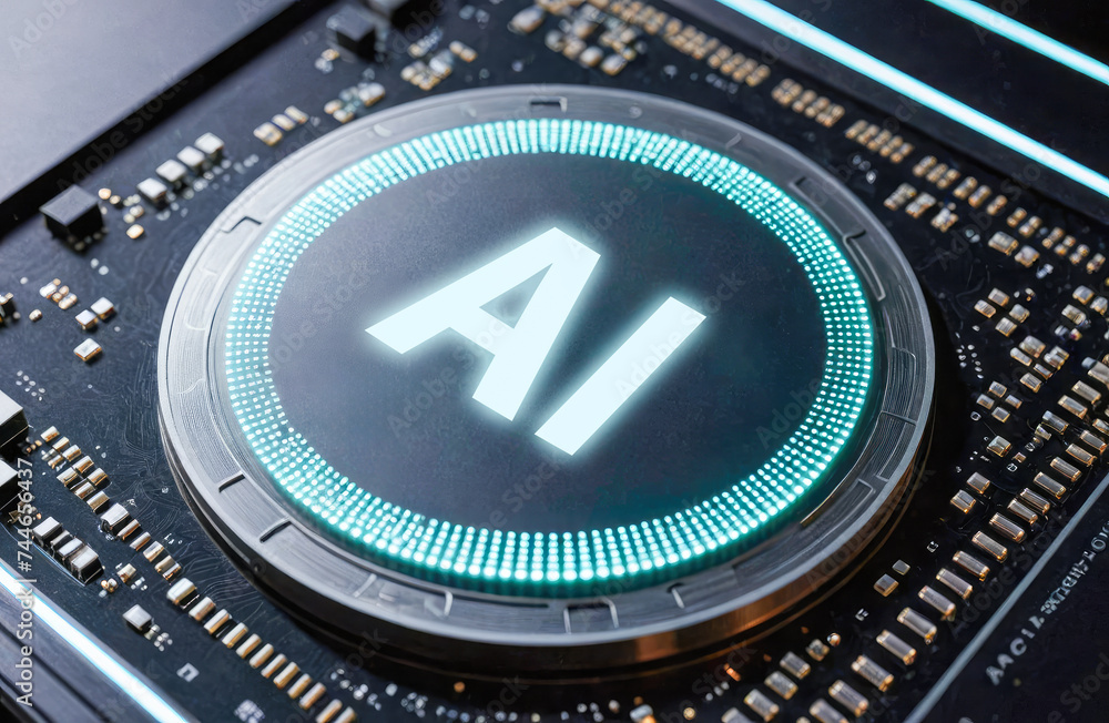 Poster machine learning , artificial intelligence, ai, deep learning blockchain neural network concept. ai,