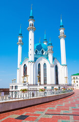 The Kul Sharif Mosque in summer sunny day. Kazan Kremlin. Republic of Tatarstan. Russia